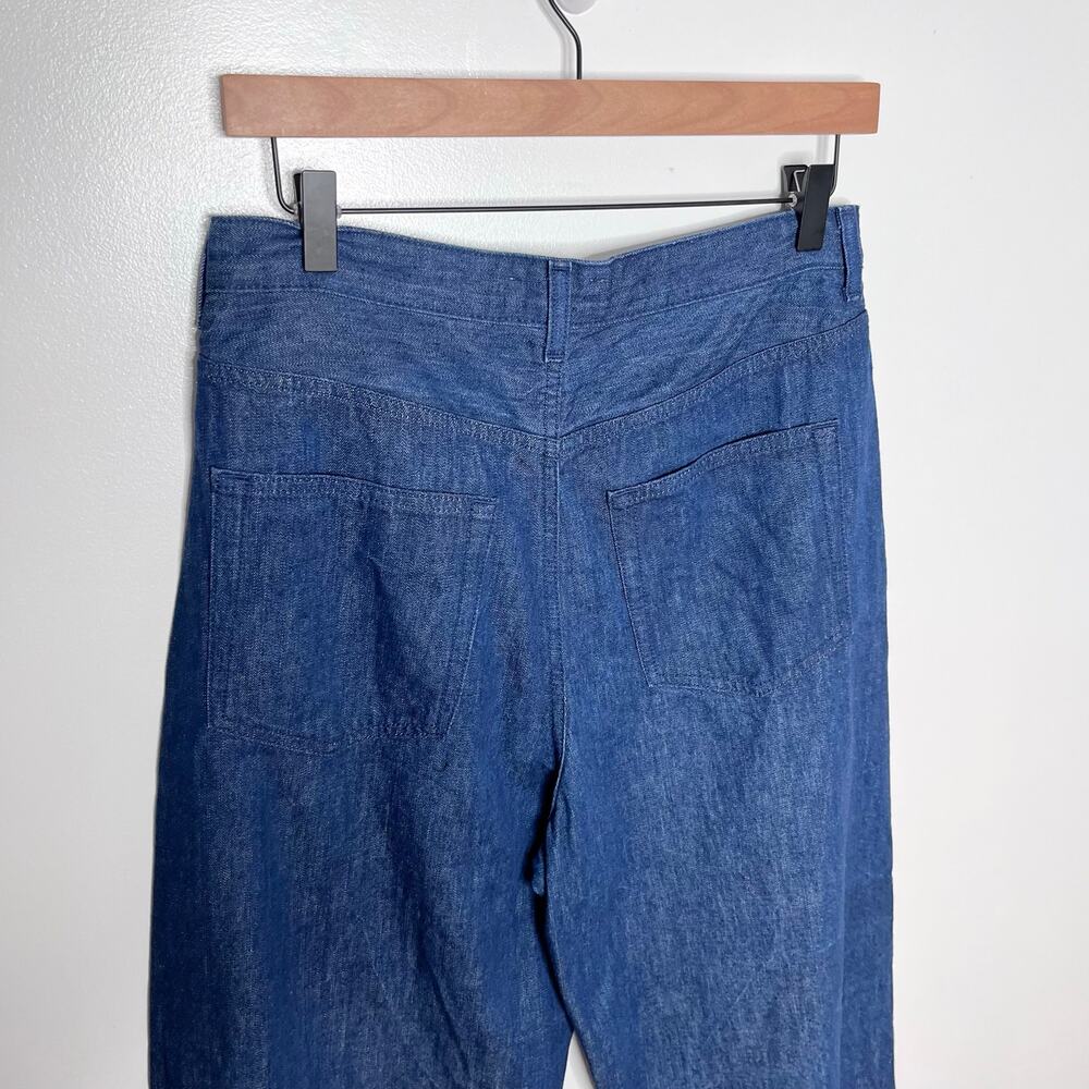 COS Wide Leg Jeans Women’s 8 Blue High Rise Denim Pants - Picture 7 of 11